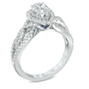 Vera Wang Love Collection 0.95 CT. T.W. Pear-Shaped Diamond Vintage-Style Ring in 14K White Gold