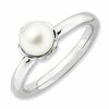 Thumbnail Image 1 of Stackable Expressions™ 6.0-6.5mm Freshwater Cultured Pearl Ring in Sterling Silver