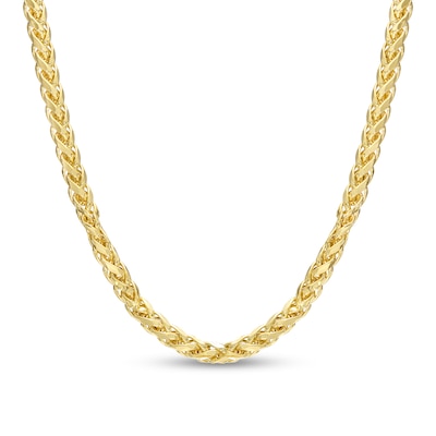 3.4mm Wheat Chain Necklace in 10K Gold - 22"
