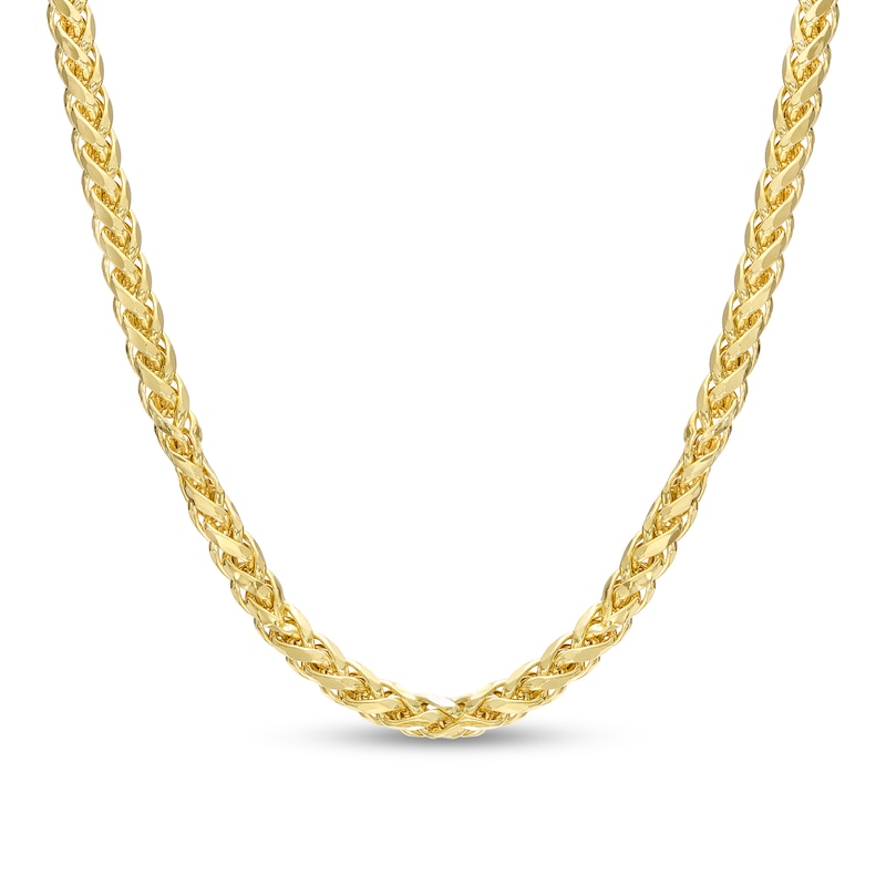Main Image 1 of 3.4mm Wheat Chain Necklace in 10K Gold - 22"