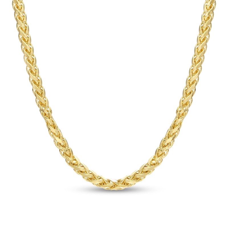 3.4mm Wheat Chain Necklace in 10K Gold - 22"