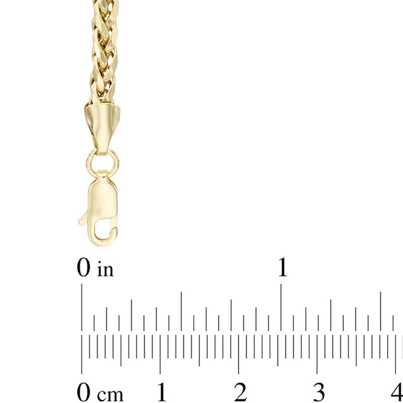 3.4mm Wheat Chain Necklace in 10K Gold - 22"