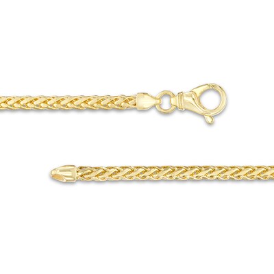 3.4mm Wheat Chain Necklace in 10K Gold - 22"