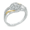 0.50 CT. T.W. Certified Canadian Diamond Cluster Ring in 14K Two-Tone Gold (I/I1)