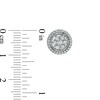 Thumbnail Image 2 of 0.63 CT. T.W. Certified Canadian Diamond Cluster Frame Stud Earrings in 14K White Gold (I/I1)