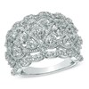 Thumbnail Image 1 of 1.50 CT. T.W. Diamond Lattice Cluster Band in 10K White Gold