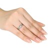 Thumbnail Image 2 of 0.20 CT. T.W. Princess-Cut Diamond Bridal Set in Sterling Silver