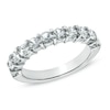 Thumbnail Image 1 of White Lab-Created Sapphire Anniversary Band in Sterling Silver