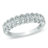 Thumbnail Image 1 of 0.50 CT. T.W. Diamond Scallop Wedding Band in 14K White Gold