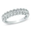 Thumbnail Image 0 of 0.50 CT. T.W. Diamond Scallop Wedding Band in 14K White Gold