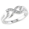 Diamond Accent Infinity Rope Ring in Sterling Silver