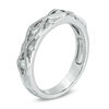 Thumbnail Image 1 of 0.30 CT. T.W. Diamond Art Deco-Inspired Wedding Band in 10K White Gold