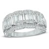 Thumbnail Image 0 of 1.00 CT. T.W. Multi-Baguette Diamond Five Stone Anniversary Band in 14K White Gold