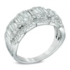 Thumbnail Image 1 of 1.00 CT. T.W. Multi-Baguette Diamond Five Stone Anniversary Band in 14K White Gold