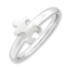 Thumbnail Image 0 of Stackable Expressions™ Autism Awareness Puzzle Piece Ring in Sterling Silver