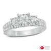 Thumbnail Image 0 of Celebration Canadian Ideal 1.00 CT. T.W. Princess-Cut Diamond Ring in 14K White Gold (I/I1)