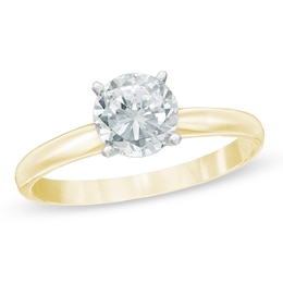 1.00 CT. Certified Canadian Diamond Solitaire Engagement Ring in 14K Gold (J/I3)