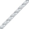 White Lab-Created Sapphire Bracelet in Sterling Silver - 7.5"