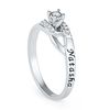 Thumbnail Image 2 of Diamond Accent Promise Ring in Sterling Silver (2 Names)