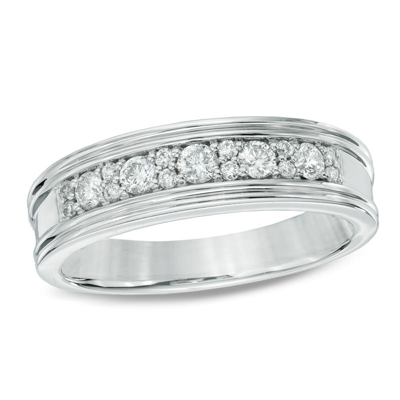CT. T.W. Diamond Band in 10K White Gold