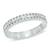 Thumbnail Image 0 of 0.25 CT. T.W. Diamond Edge Anniversary Band in 14K White Gold