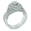 1.00 CT. T.W. Diamond Double Frame Bridal Set in 14K White Gold