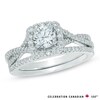 Thumbnail Image 1 of Celebration Canadian Lux® 1.00 CT. T.W. Certified Diamond Bridal Set in 18K White Gold (I/SI2)