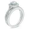Thumbnail Image 1 of Celebration Canadian Lux® 1.00 CT. T.W. Diamond Bridal Set in 18K White Gold (I/SI2)