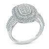 Thumbnail Image 1 of 1.00 CT. T.W. Diamond Double Oval Frame Ring in 10K White Gold