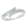 Thumbnail Image 0 of 0.16 CT. T.W. Diamond Bypass Ring in 10K White Gold