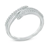 Thumbnail Image 1 of 0.16 CT. T.W. Diamond Bypass Ring in 10K White Gold