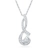 0.16 CT. T.W. Diamond Pendant in Sterling Silver