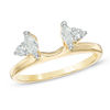 Thumbnail Image 1 of 0.33 CT. T.W. Marquise and Round Diamond Solitaire Enhancer in 10K Gold