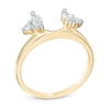Thumbnail Image 1 of 0.33 CT. T.W. Marquise and Round Diamond Solitaire Enhancer in 10K Gold
