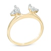 Thumbnail Image 2 of 0.33 CT. T.W. Marquise and Round Diamond Solitaire Enhancer in 10K Gold