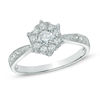 Thumbnail Image 0 of 0.50 CT. T.W. Diamond Cluster Ring in 10K White Gold