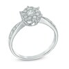 0.50 CT. T.W. Diamond Cluster Ring in 10K White Gold