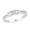 0.20 CT. T.W. Princess-Cut Diamond Three Stone Promise Ring in 10K White Gold
