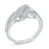 0.25 CT. T.W. Diamond Wave Ring in 10K White Gold