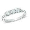 0.50 CT. T.W. Diamond Three Stone Ring in 10K White Gold
