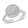 Thumbnail Image 0 of 0.50 CT. T.W. Diamond Layered Frame Ring in 10K White Gold