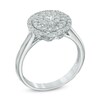 Thumbnail Image 1 of 0.50 CT. T.W. Diamond Layered Frame Ring in 10K White Gold