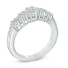 Thumbnail Image 1 of 0.50 CT. T.W. Diamond Five Cluster Band in 10K White Gold
