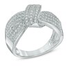 Thumbnail Image 1 of 0.50 CT. T.W. Diamond Thick Knot Ring in Sterling Silver