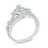 0.10 CT. T.W. Diamond Crown Ring in Sterling Silver