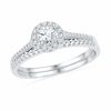Thumbnail Image 1 of 0.50 CT. T.W. Diamond Frame Bridal Set in 10K White Gold
