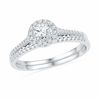 Thumbnail Image 0 of 0.50 CT. T.W. Diamond Frame Bridal Set in 10K White Gold