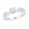 Thumbnail Image 1 of 1.00 CT. T.W. Diamond Bridal Set in 10K White Gold