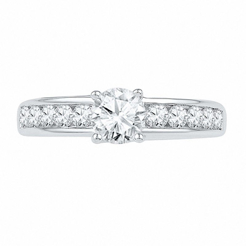 1.16 CT. T.W. Diamond Engagement Ring in 10K White Gold