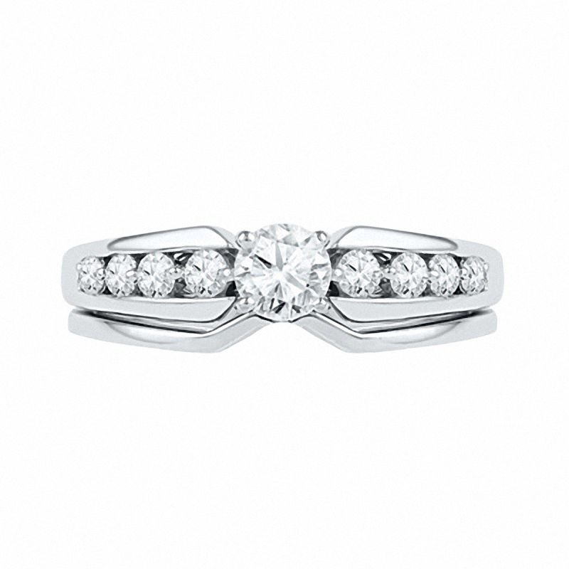 1.00 CT. T.W. Diamond Bridal Set in 10K White Gold
